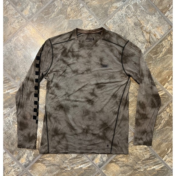 Smartwool Other - Smartwool Vans Long Sleeve Shirt Mens Large Brown Tie Dye Merino 150 Wool